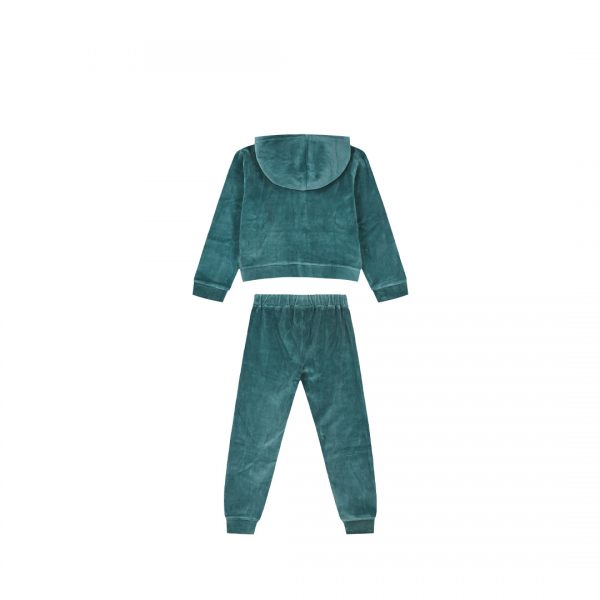 Velvet tracksuit set for girls