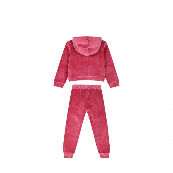 Velvet tracksuit set for girls