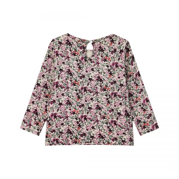 Printed shirt with frills for girls