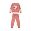 Fleece tracksuit set with embroidery for girls