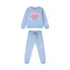 Fleece tracksuit set with print for girls