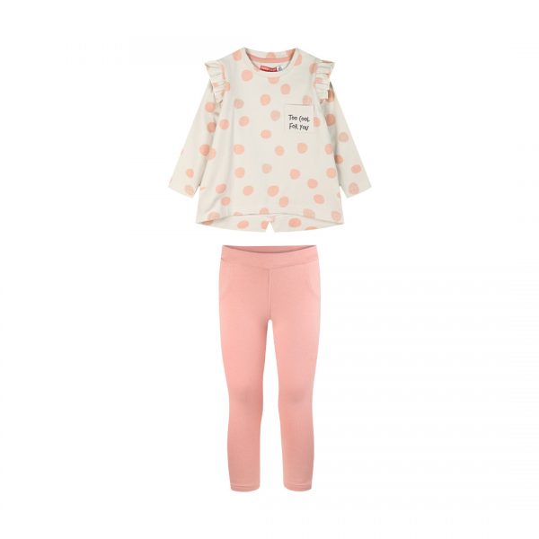 Set printed shirt with leggings for girls