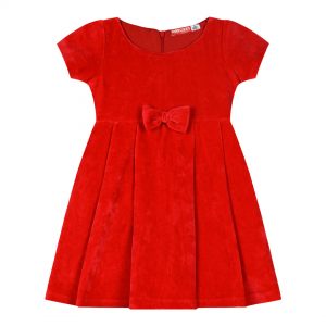 Christmas velvet dress for girls