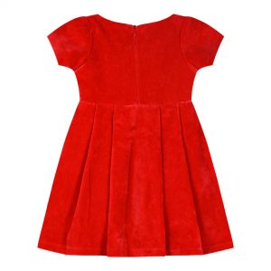 Christmas velvet dress for girls