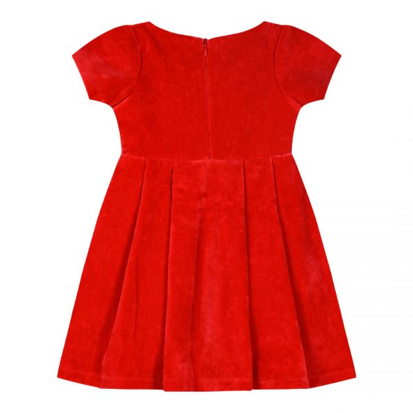 Christmas velvet dress for girls