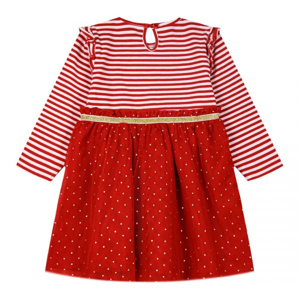 Stripped christmas dress for girls