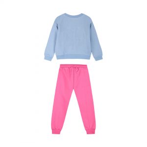 Fleece tracksuit set with print for girls