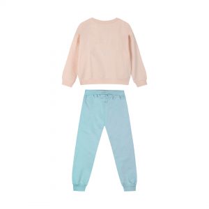 Fleece tracksuit set with print for girls