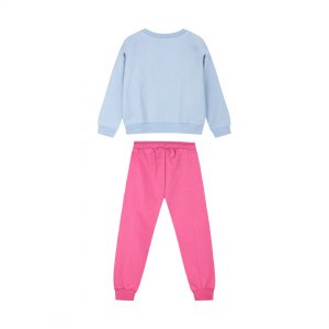 Fleece tracksuit set with print for girls