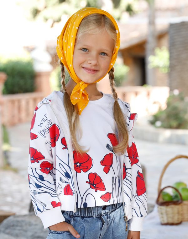 Blouse print poppies