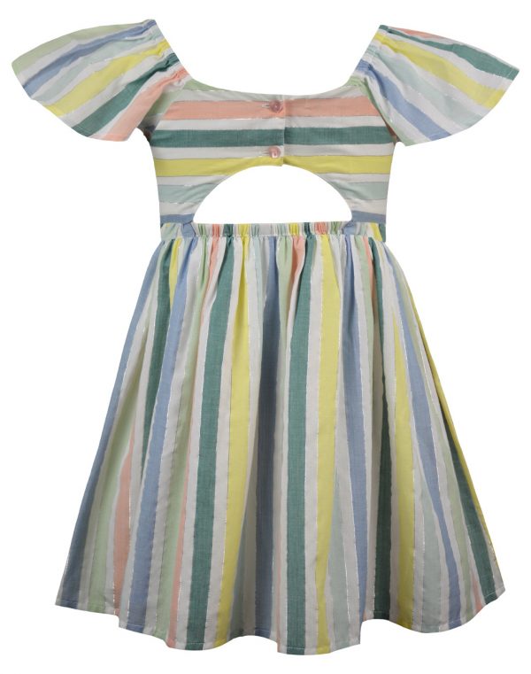 Striped dress for girls