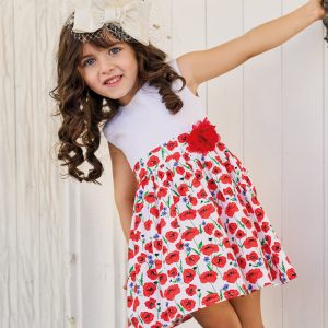 Girl΄s sleeveless floral dress