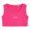 Girl΄s crop top with glitter print