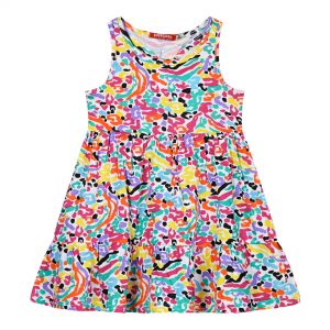 Girl΄s sleeveless printed dress