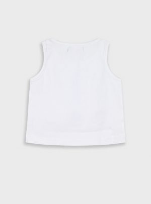 Ribbed tank top for girls