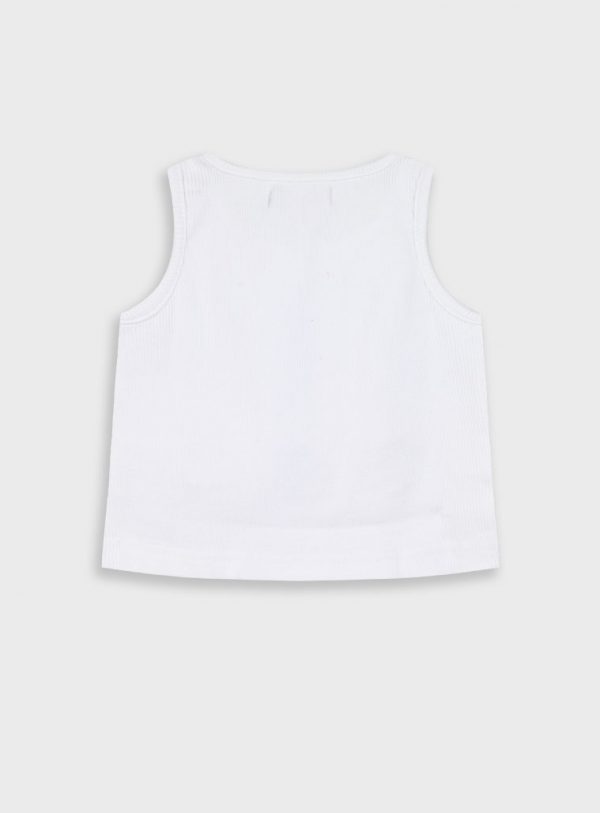 Ribbed tank top for girls