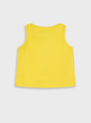 Ribbed tank top for girls