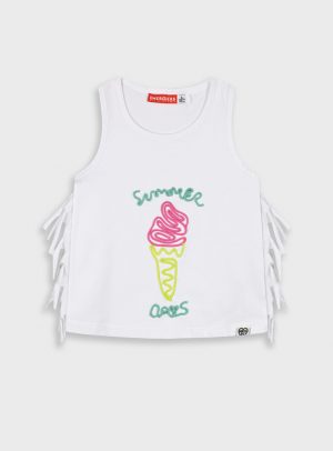 Tank top with print for girls