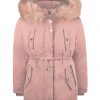 Coat with hood for girls