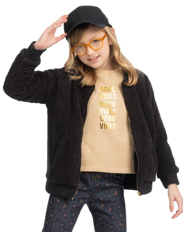 Fleece shirt for girls