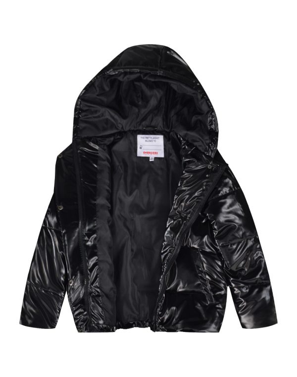 Girl΄s shiny quilted puffer jacket