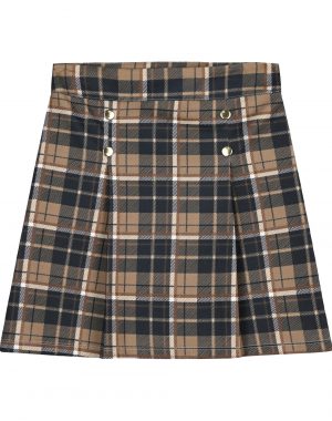 Girl΄s checkered pleated skirt