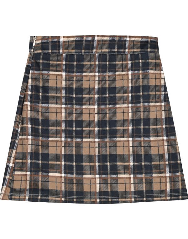 Girl΄s checkered pleated skirt