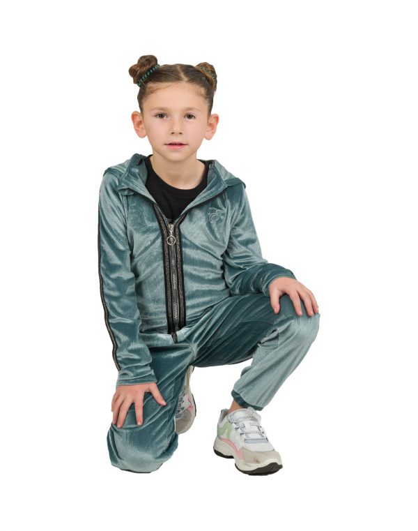 Girl΄s velour tracksuit set