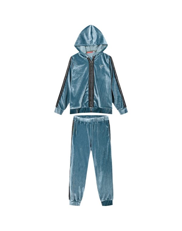 Girl΄s velour tracksuit set