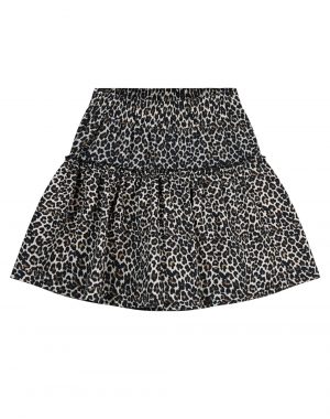 Girl΄s animal print leopard skirt with shorts