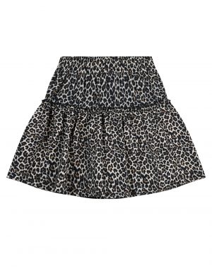 Girl΄s animal print leopard skirt with shorts