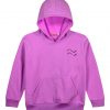 Girl΄s fleece blouse with hood and velour print