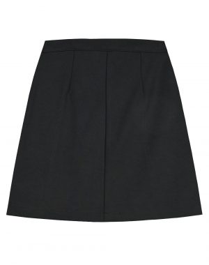 Girl΄s skirt with imitation leather panelling