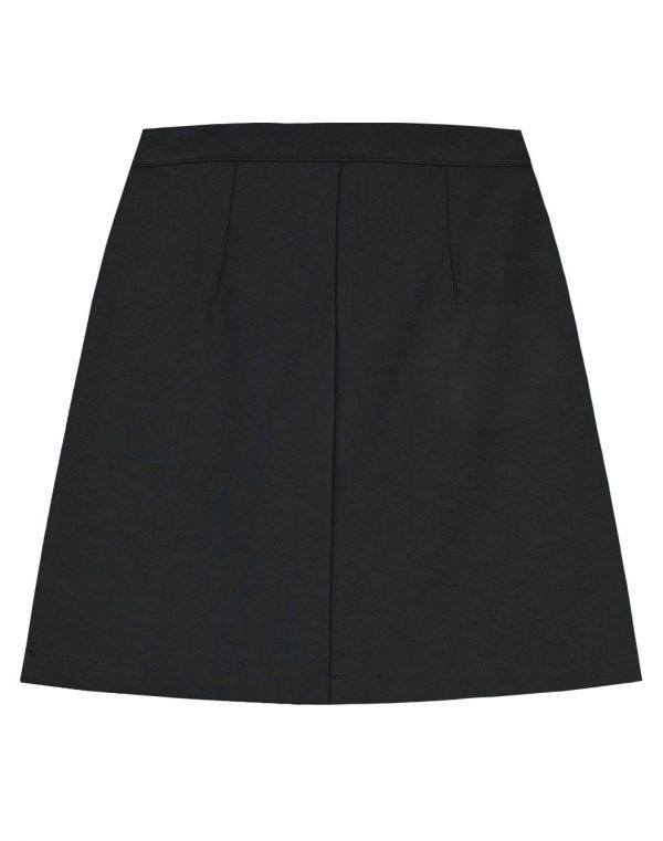 Girl΄s skirt with imitation leather panelling