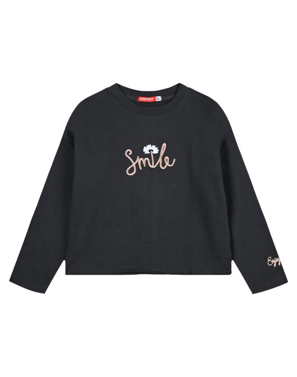 Girl΄s fleece blouse with embroidery