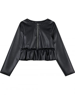 Girl΄s imitation leather bolero