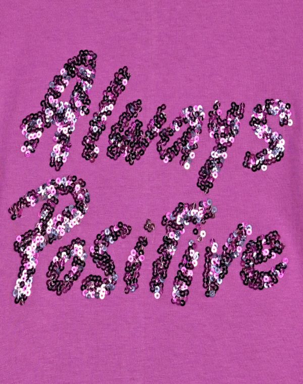 Girl΄s cotton blouse with embroidered sequins