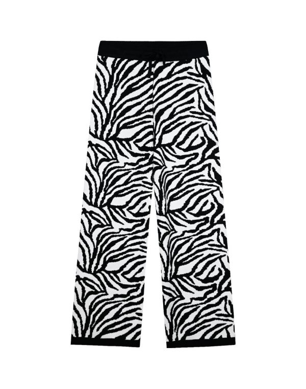 Girl΄s knit culottes animal print