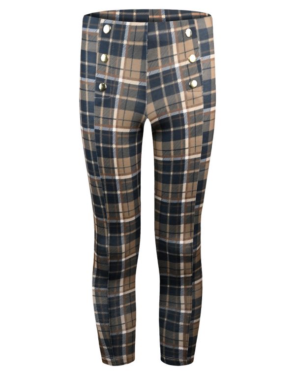 Girl΄s long checkered leggings