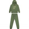 Girl΄s fleece set with hood and print, Eco Friendly