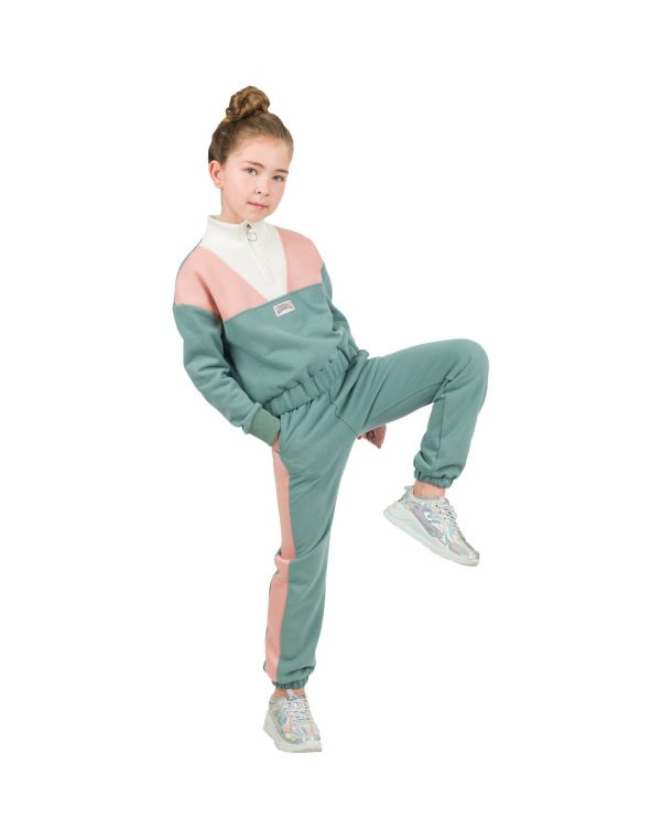 Girl΄s fleece set blouse and sweatpants