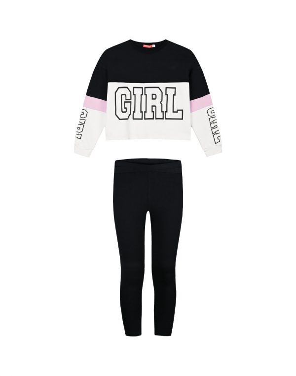 Girl΄s set fleece blouse and long leggings