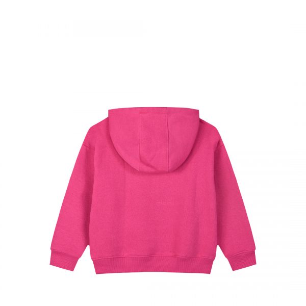 Fleece hoodie with embroidery for girls