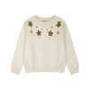 Fleecce sweater with sequins for girls