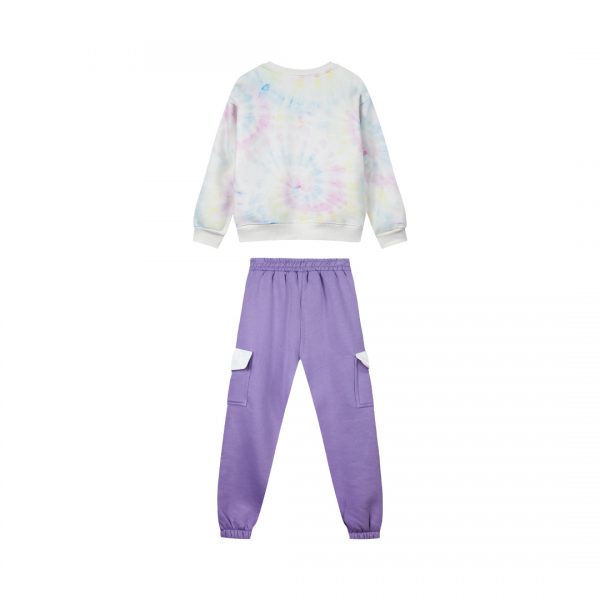 Fleece set with print for girls