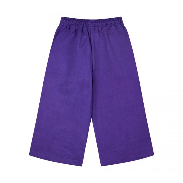 Fleece wide leg sweatpants for girls