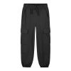 Fleece cargo sweatpants for girls