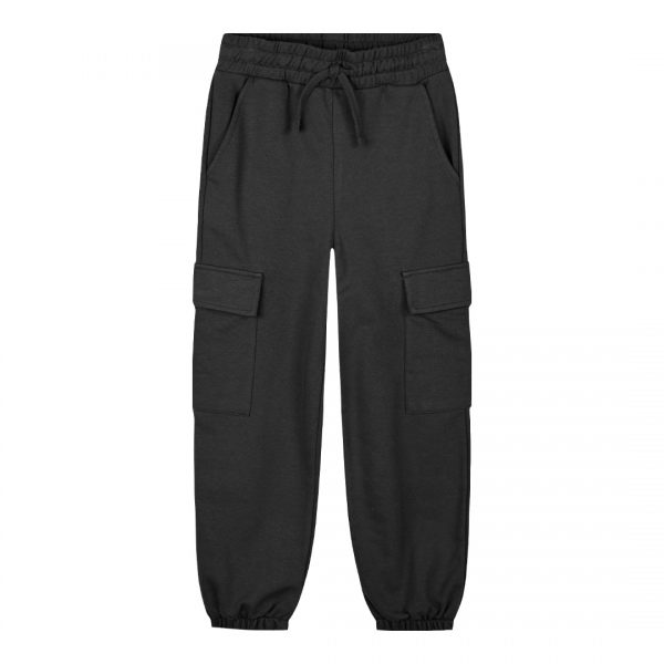 Fleece cargo sweatpants for girls