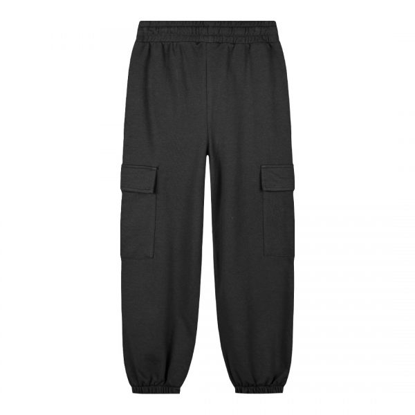 Fleece cargo sweatpants for girls