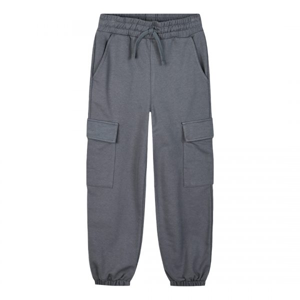 Fleece cargo sweatpants for girls